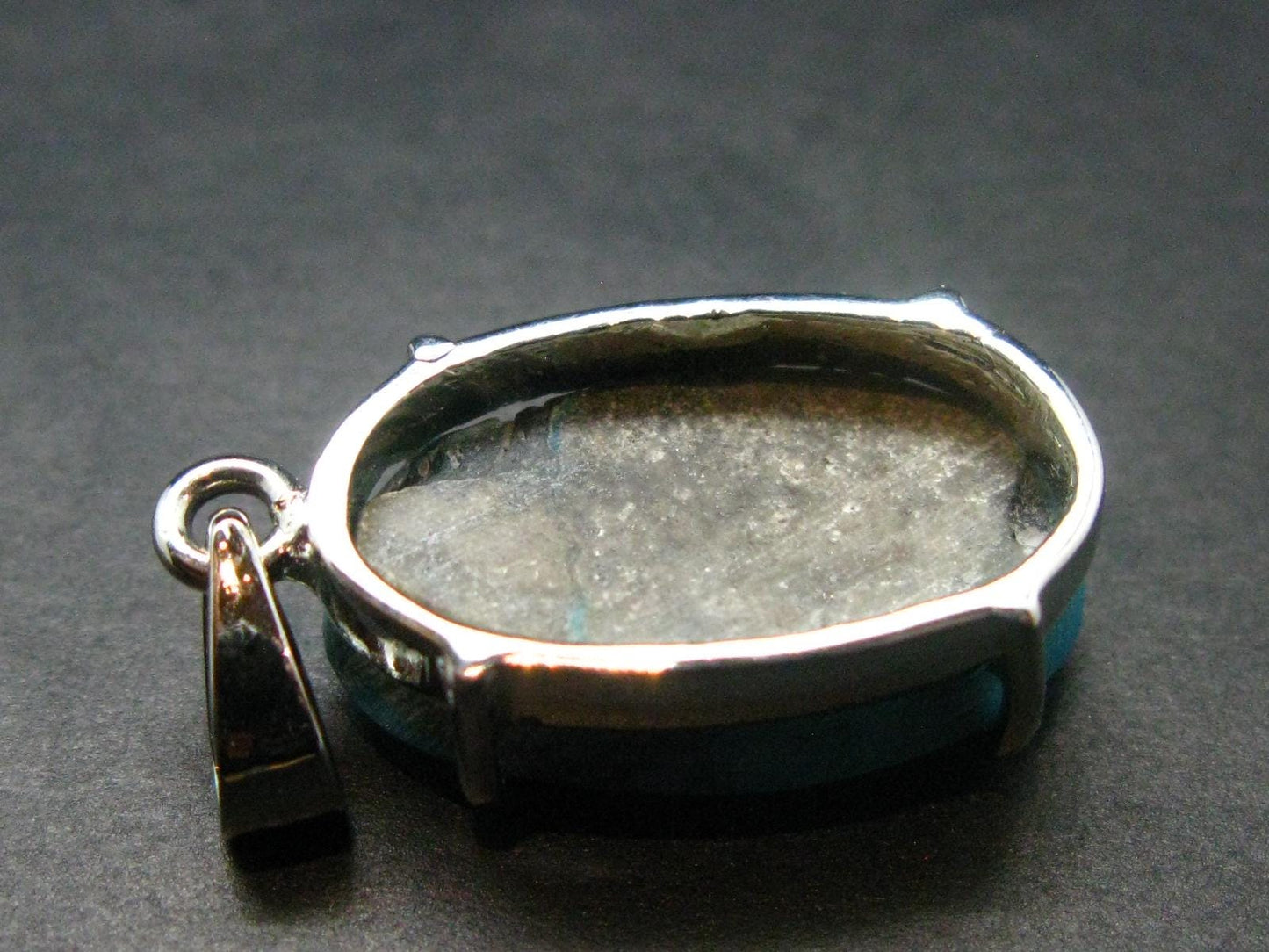 Turquoise Silver Pendant - 1.3" - 5.93 Grams