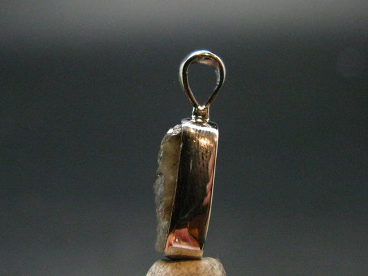 Phenakite Phenacite Crystal Silver Pendant From Russia - 0.7" - 1.19 Grams