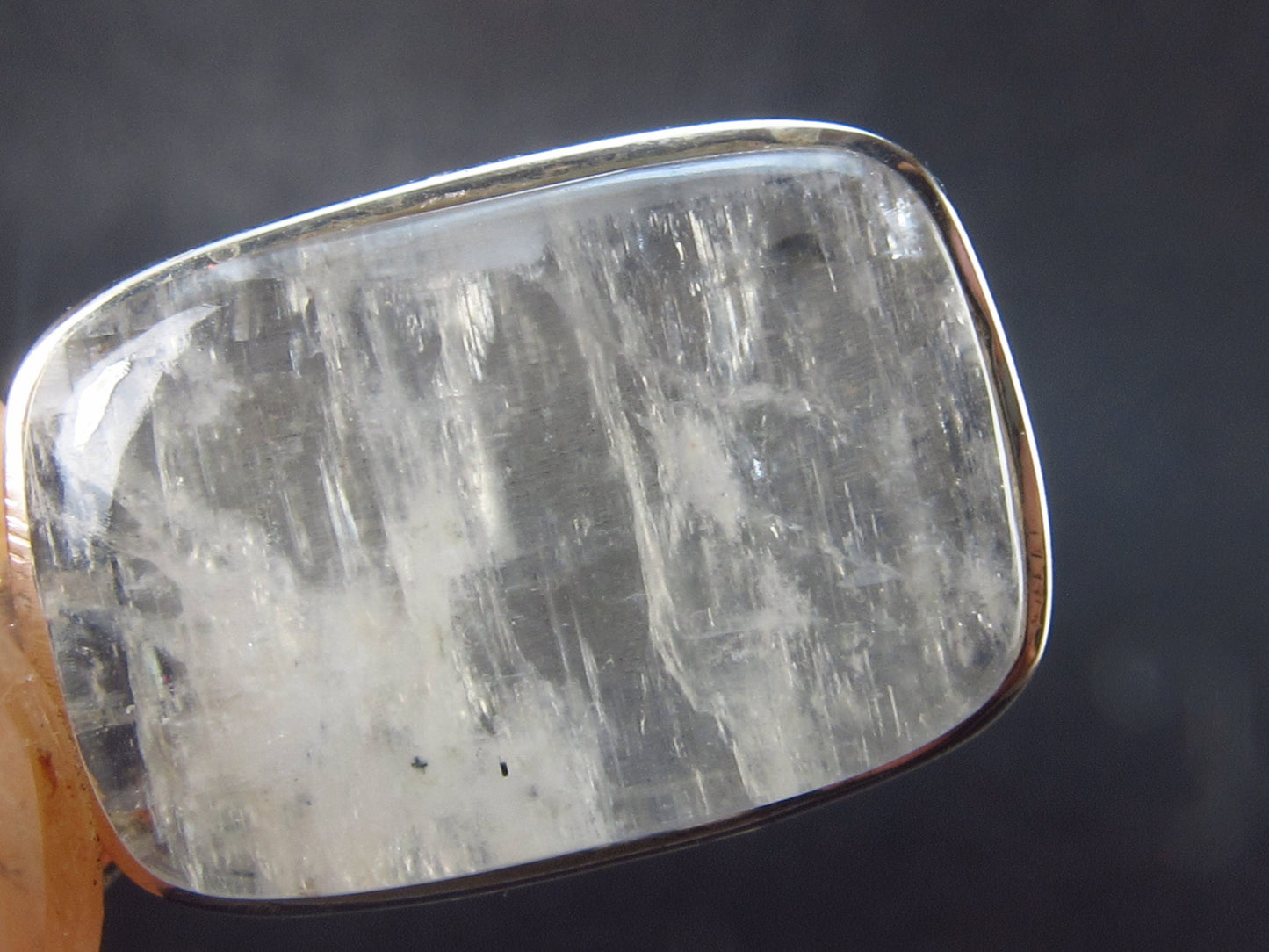 Cabochon Natural Moonstone 925 Sterling Silver Drop Earrings - 1.2" - 4.65 Grams