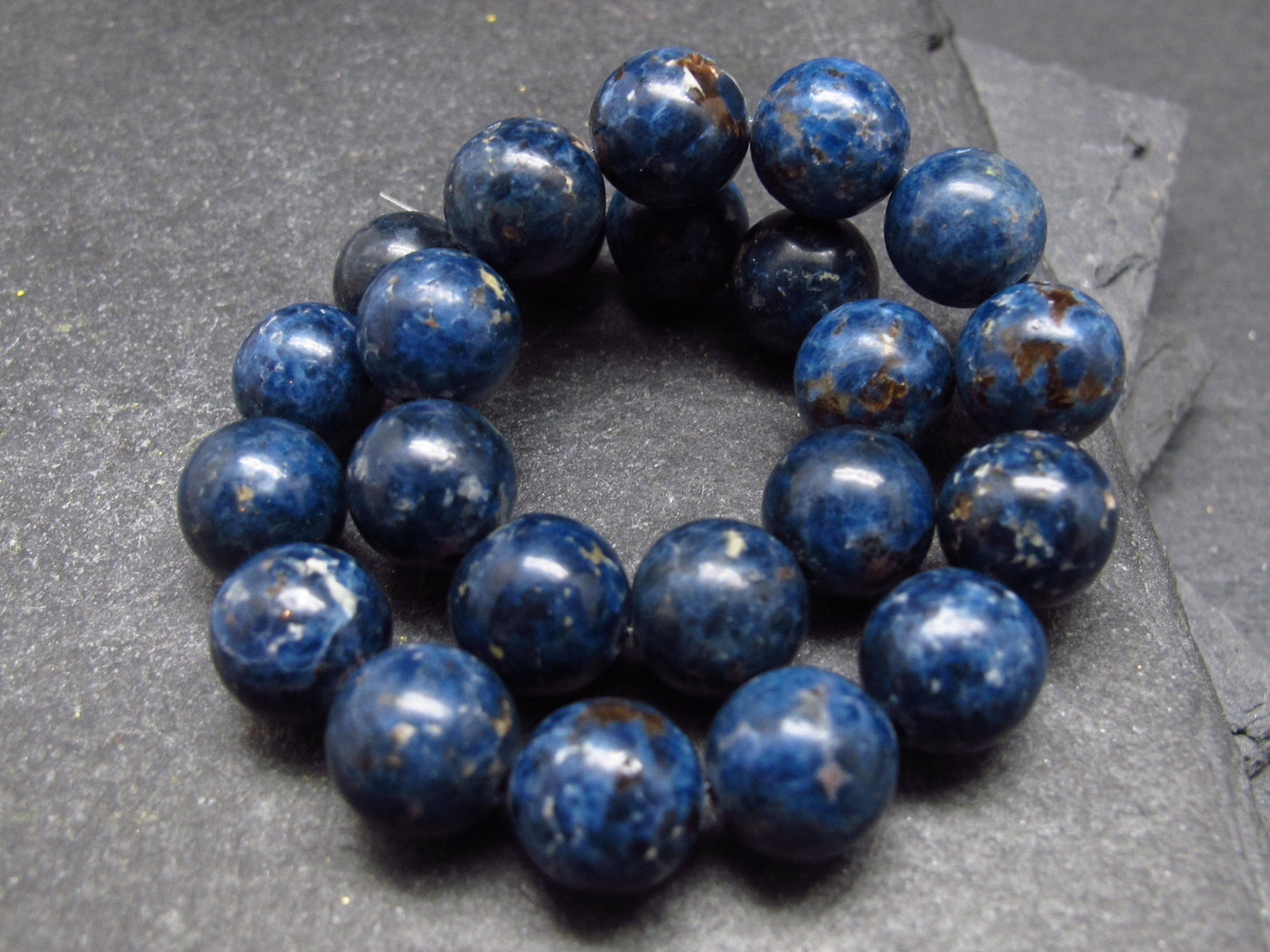 Blue Cobalt Spinel Genuine Bracelet ~ 7 Inches ~ 8mm Round Beads