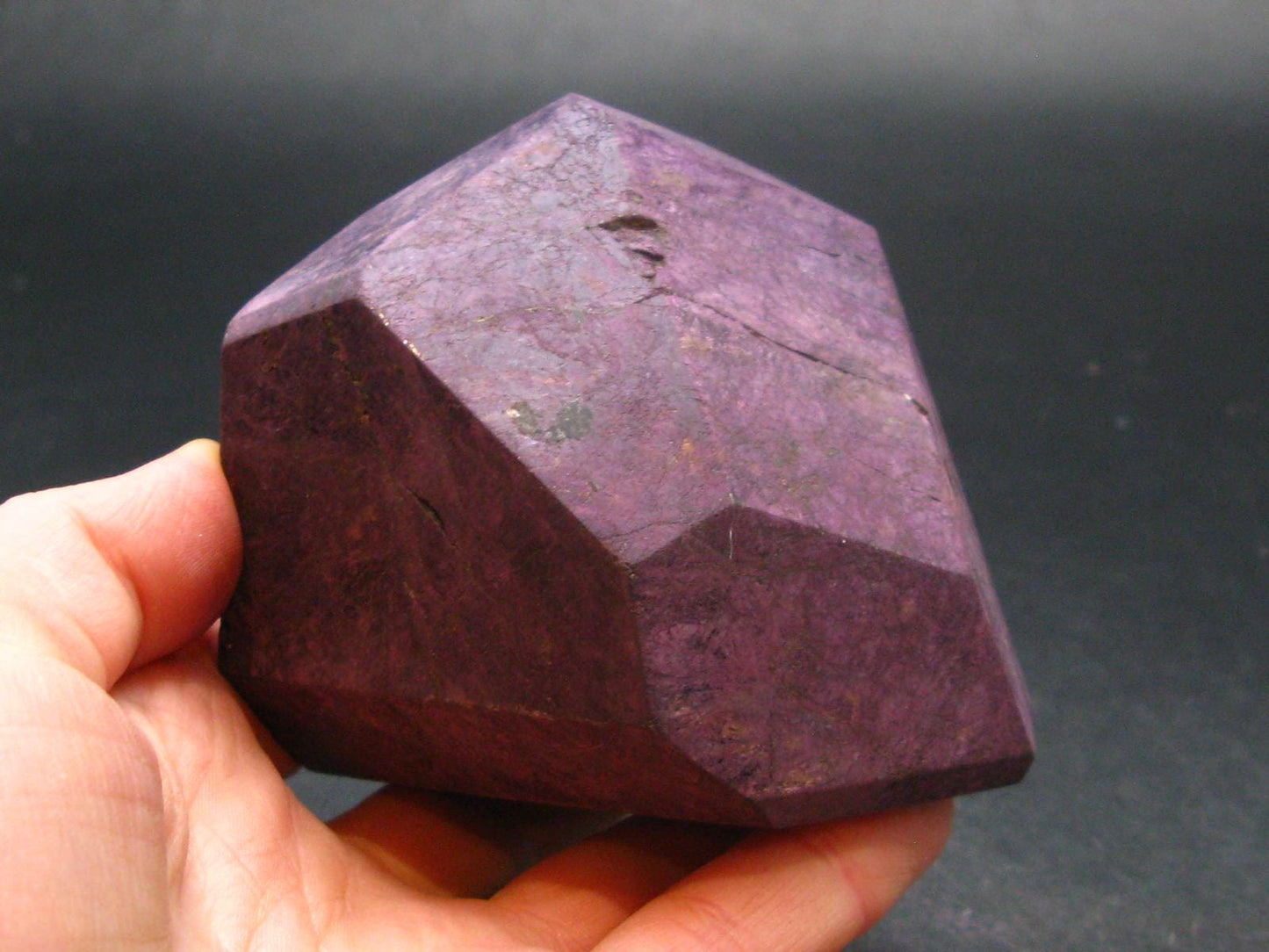 Raw Purpurite Polished Stone from Brazil - 2.6" - 431.41 Grams