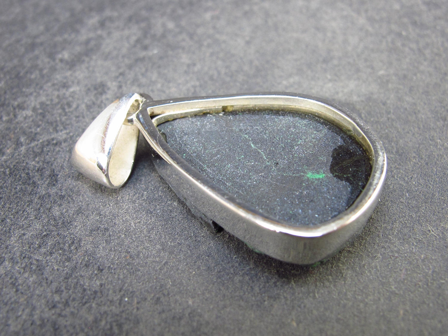 Uvarovite (Green Chromium Garnet) Cluster Silver Pendant from Russia - 1.6" - 6.90 Grams
