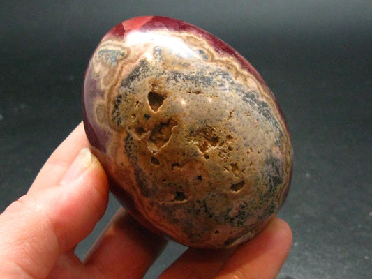 Rhodochrosite Egg from Argentina - 2.7" - 343.43 Grams