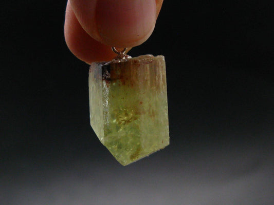 Large Gold Apatite Tumbled Pendant from Mexico - 7.41 Grams - 1.0"