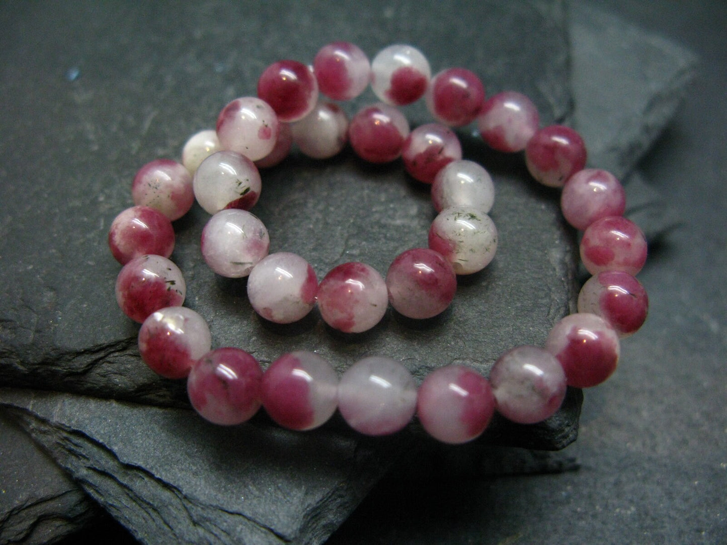 Gem Eudyalite Eudialyte Genuine Bracelet ~ 7 Inches ~ 6mm Round Beads
