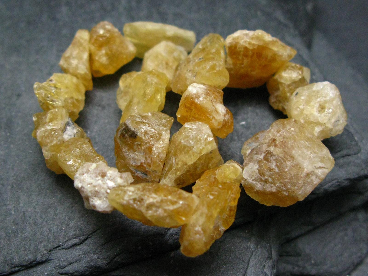 Heliodor Golden Beryl Genuine Bracelet ~ 7 Inches ~ 12mm Crystal Beads