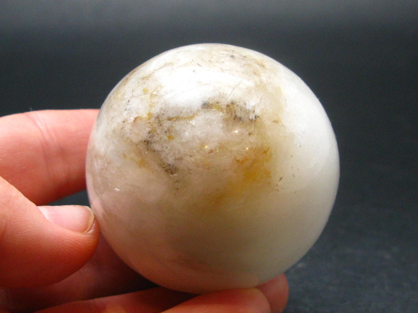 Rare White Barite Sphere From Norway - 1.8"