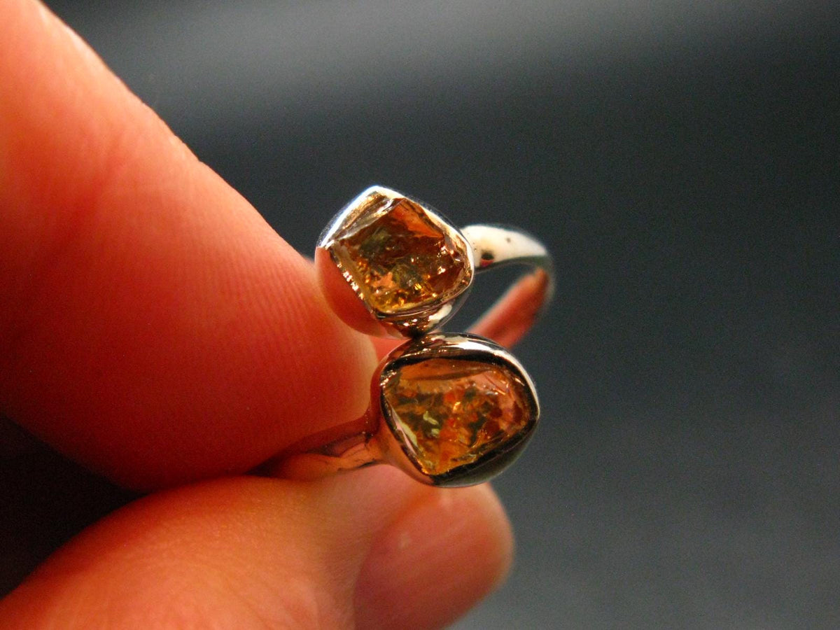 Citrine Sterling Silver Ring - Size 7 - 2.12 Grams