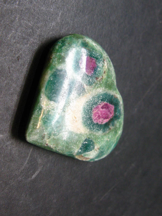 Ruby In Fuchsite Heart From India - 1.3"
