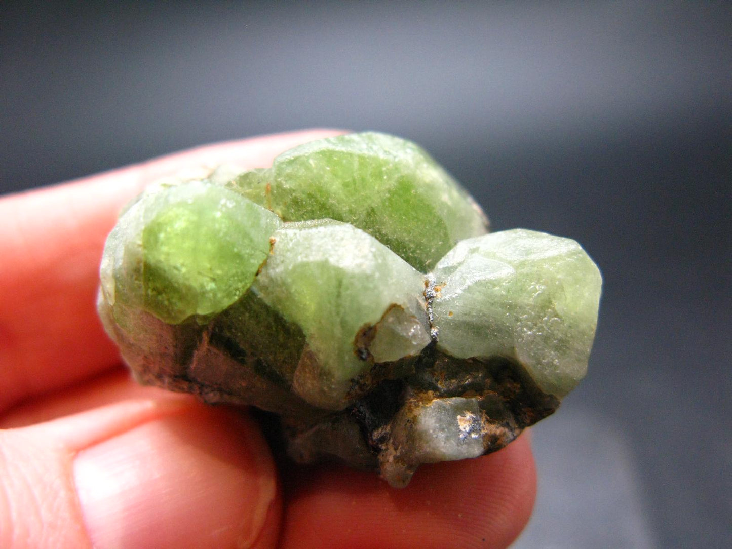 Rare 94.65 Carat Gem Peridot Olivine Cluster from Pakistan - 1.3"