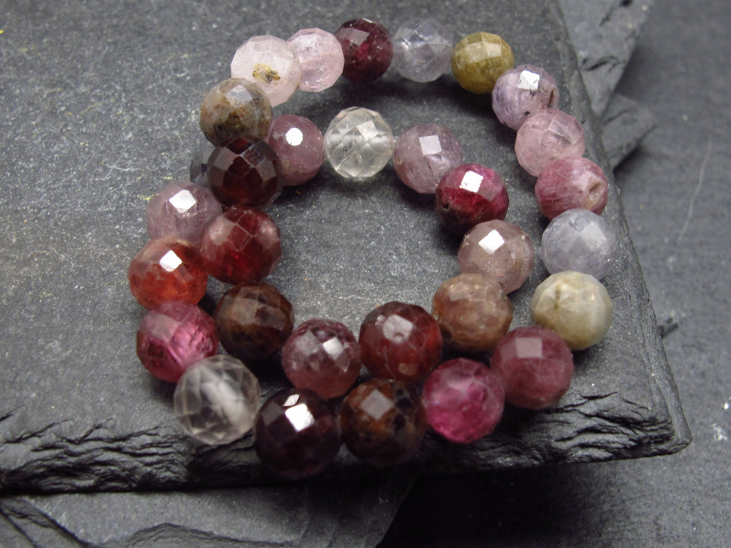 Spinel Genuine Bracelet ~ 7 Inches ~ 6mm Facetted Beads