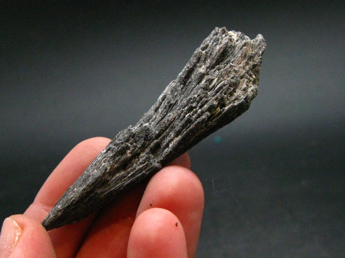 Large Rare Black Kyanite Crystal Pendant From Brazil - 2.6" - 17.45Grams