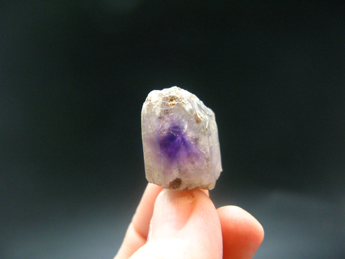 Rare Brandenberg Brandberg Amethyst Quartz Silver Pendant From Namibia - 1.1" - 7.72 Grams