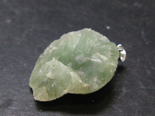 Very nice Prehnite Silver Pendant from Mali - 1.2"