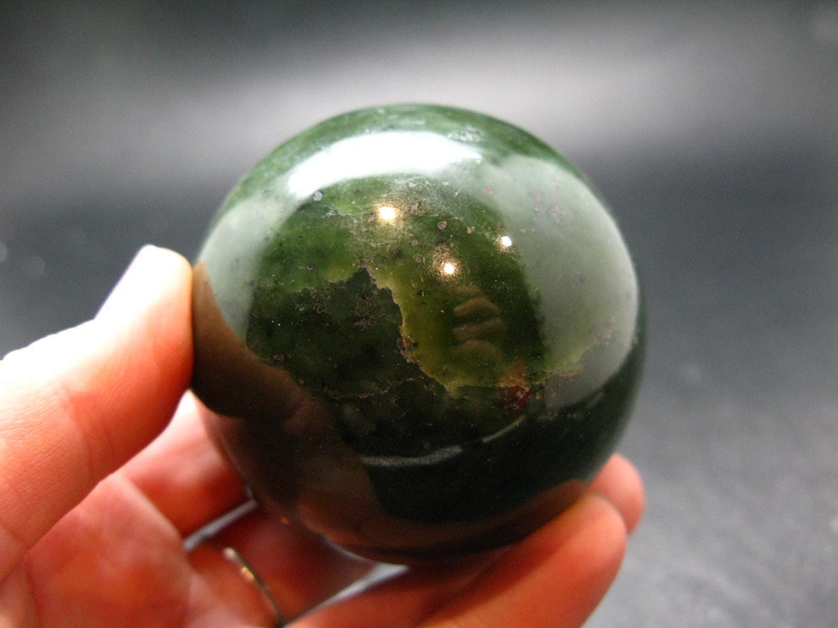Nephrite Jade 2.3" Sphere Ball From Canada - 334.29 Grams