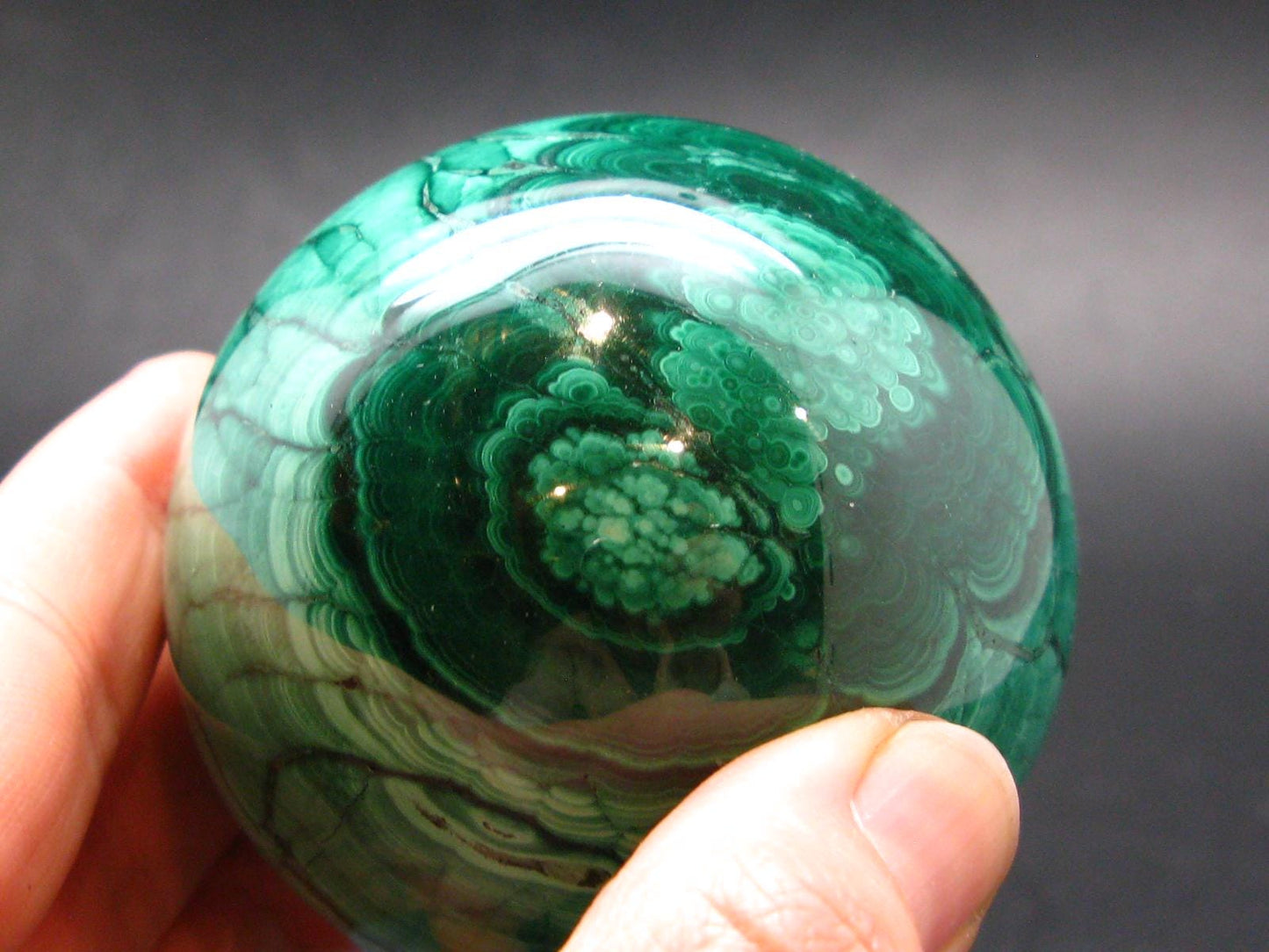 Malachite Shpere - 2.3" - 447.48 Grams