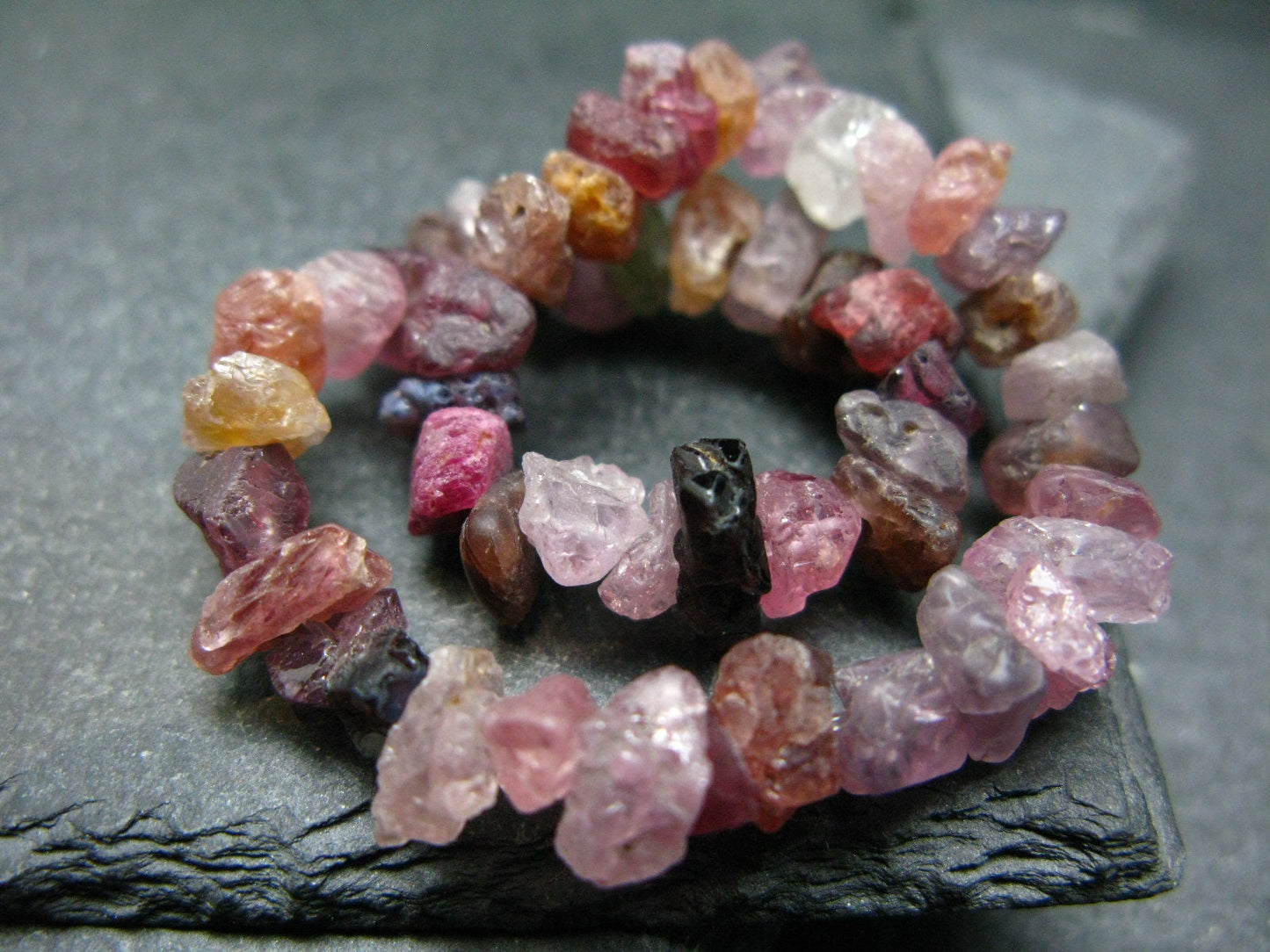 Spinel Genuine Bracelet ~ 7 Inches ~ 8mm Crystal Beads