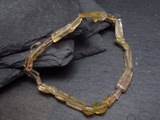 Imperial Topaz Genuine Bracelet ~ 7 Inches ~ 8mm Tumbled Beads