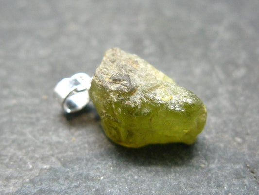Chrysoberyl Crystal Silver Pendant From Brazil - 2.33 Grams