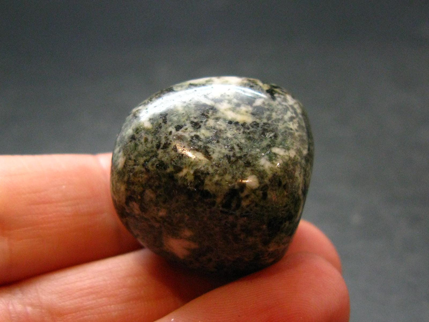 Rare Stonehenge Preseli Bluestone Tumbled Crystal From Wales UK - 0.9" - 21.76 Grams