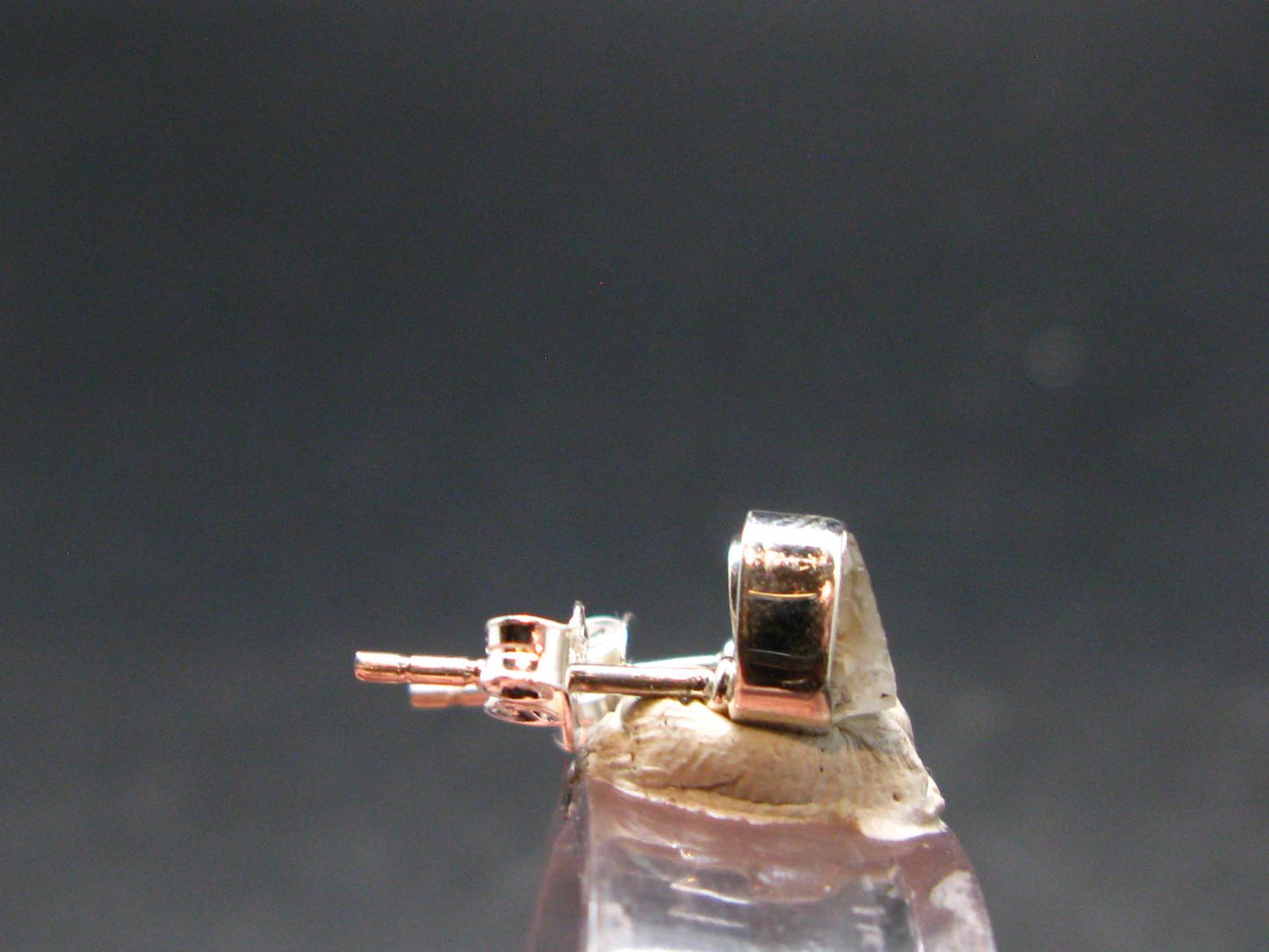 Phenakite Phenacite Sterling Silver Stud Earrings from Nigeria - 1.14 Grams