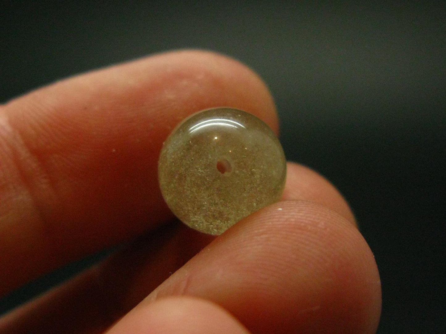 Libyan Tektite Glass Bead From Libya - 10 mm - 0.3"