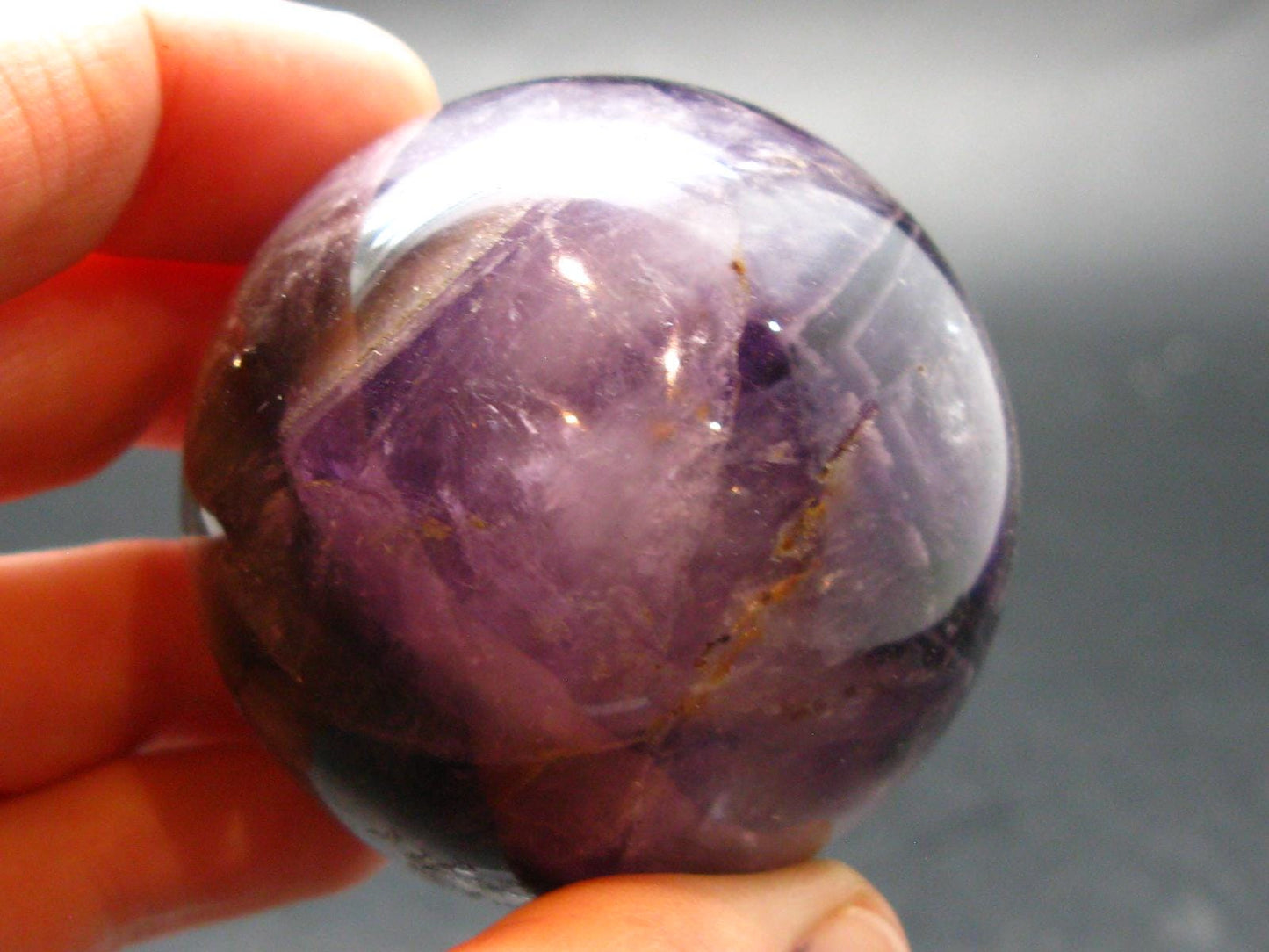 Rare Auralite Super 23 Large Sphere Ball Amethyst From Canada - 1.8" - 136.0 Grams