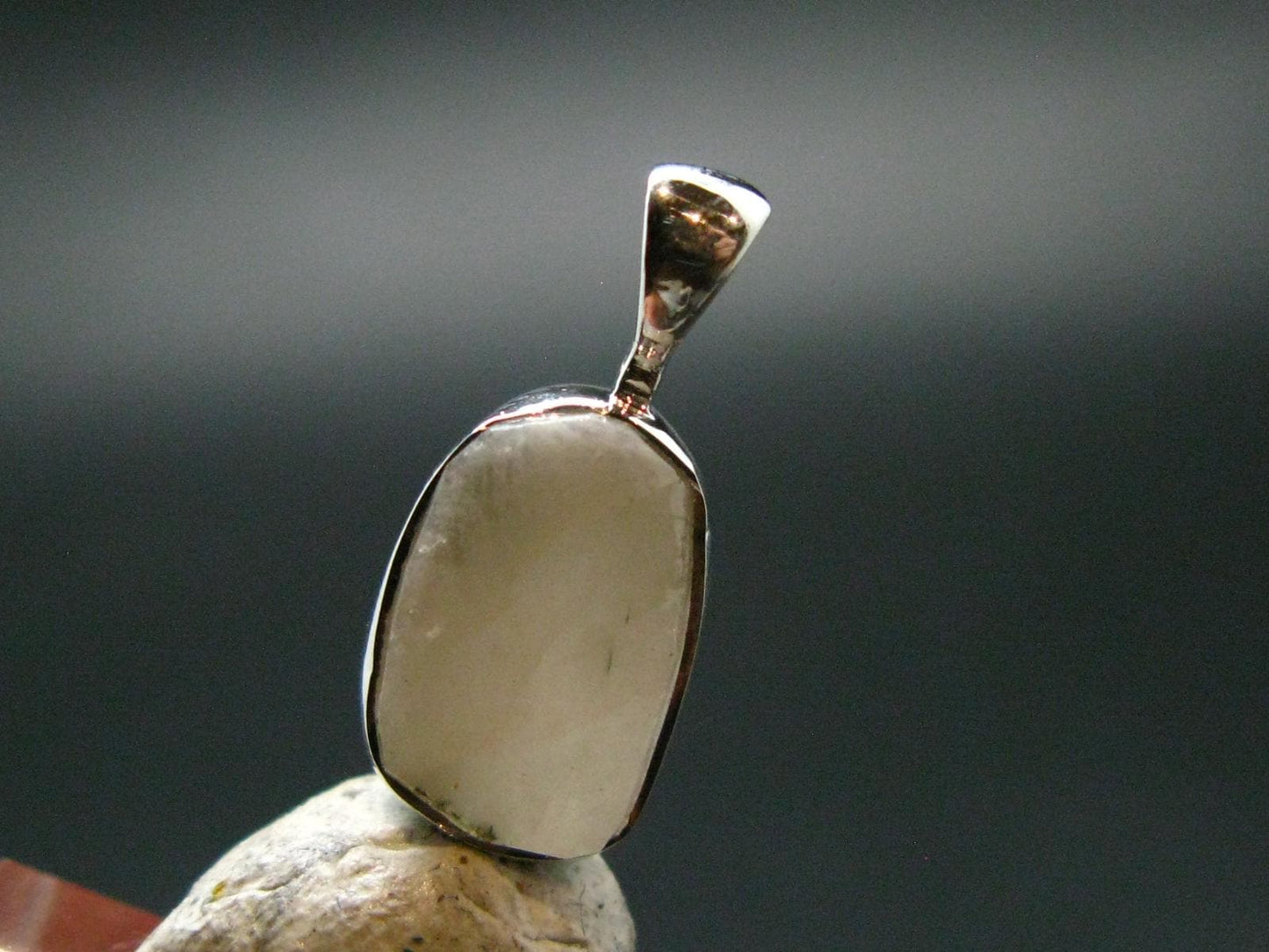 Phenakite Phenacite Crystal Silver Pendant From Russia - 0.7" - 1.13 Grams