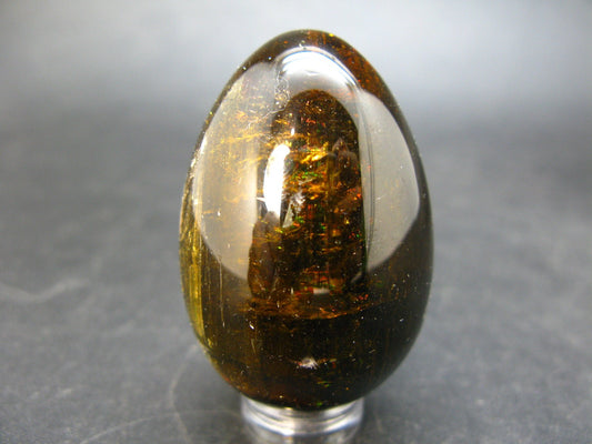 Green Tourmaline Verdite Egg From Russia - 1.8"