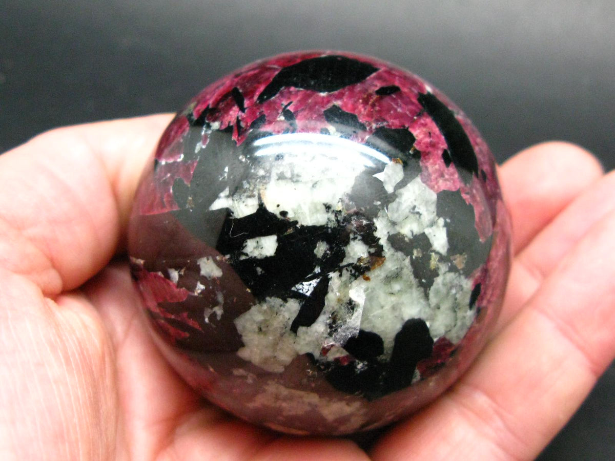 Rare Eudialyte & Aegirine Sphere Ball From Russia - 2.4" - 331 Grams