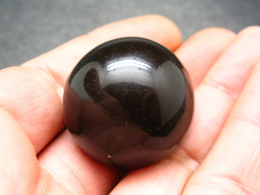 Rare Blue Amber Ball Sphere Fluorescent From Indonesia - 1.2" - 14.5 Grams