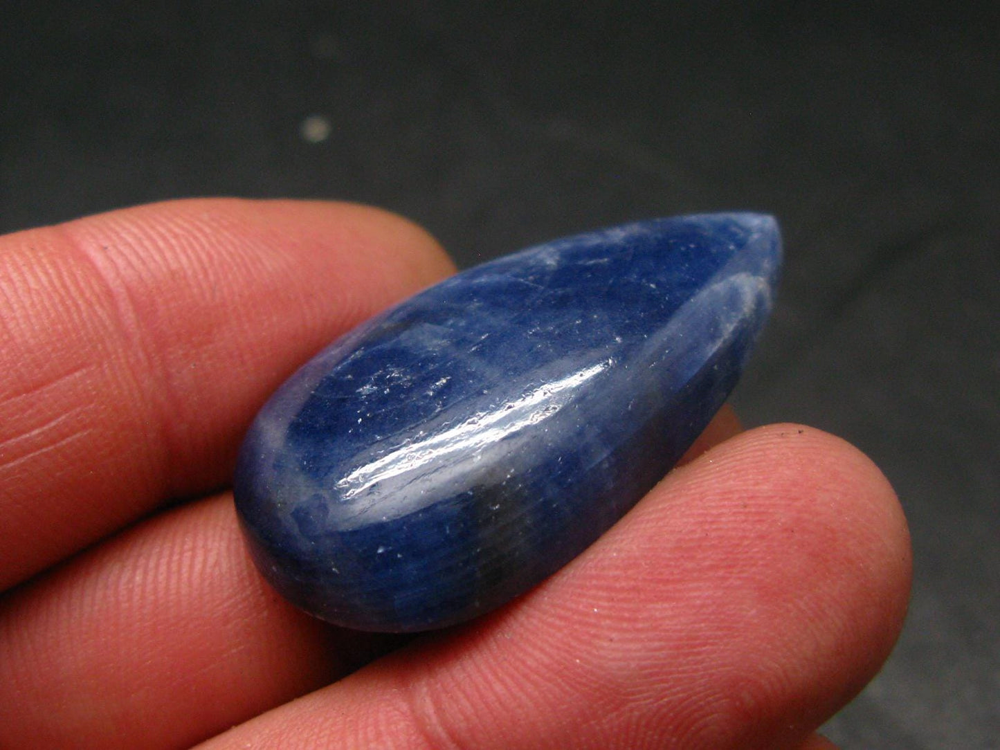 Blue Sapphire Corundum Cabochon From Madagascar - 1.5" - 13.65 Grams