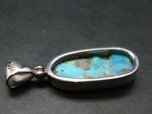 Turquoise Silver Pendant - 1.5" - 5.32 Grams