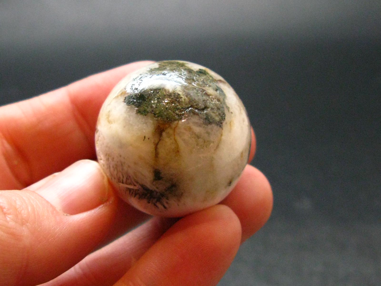 Natrolite Sphere Ball From Indonesia - 1.1" - 22.73 Grams