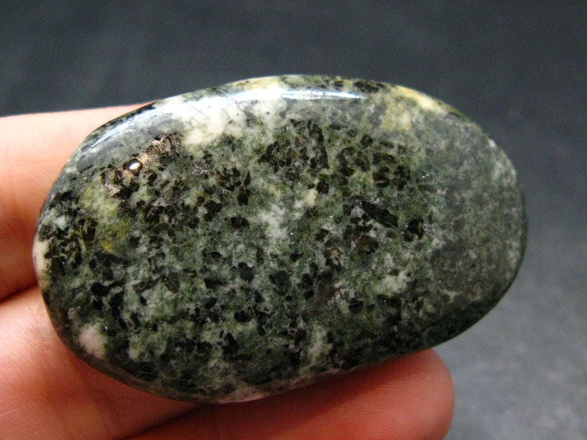 Rare Stonehenge Preseli Bluestone Tumbled Crystal From Wales UK - 1.9" - 26.9 Grams