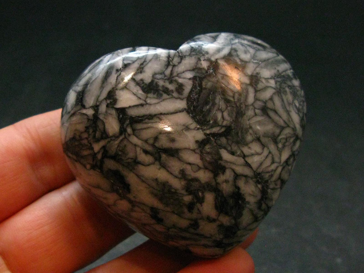 Pinolite Polished Heart from Austria - 1.8" - 109.0 Grams