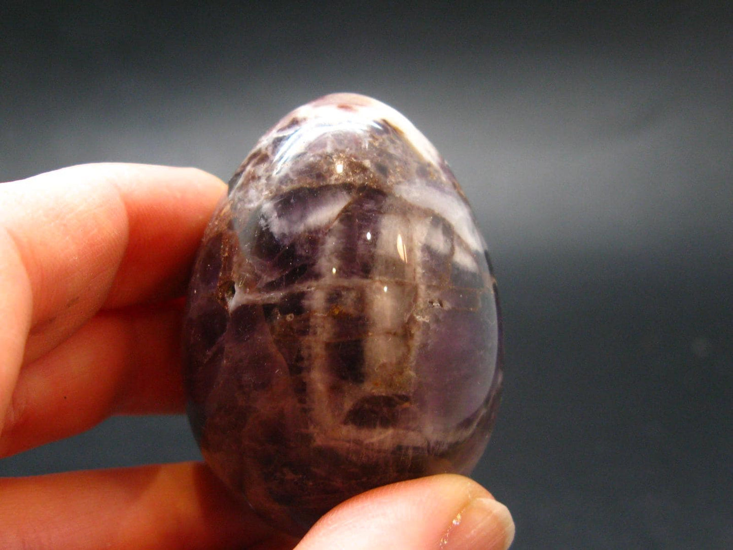 Rare Auralite Super 23 Amethyst Egg From Canada - 1.9" - 82.44 Grams