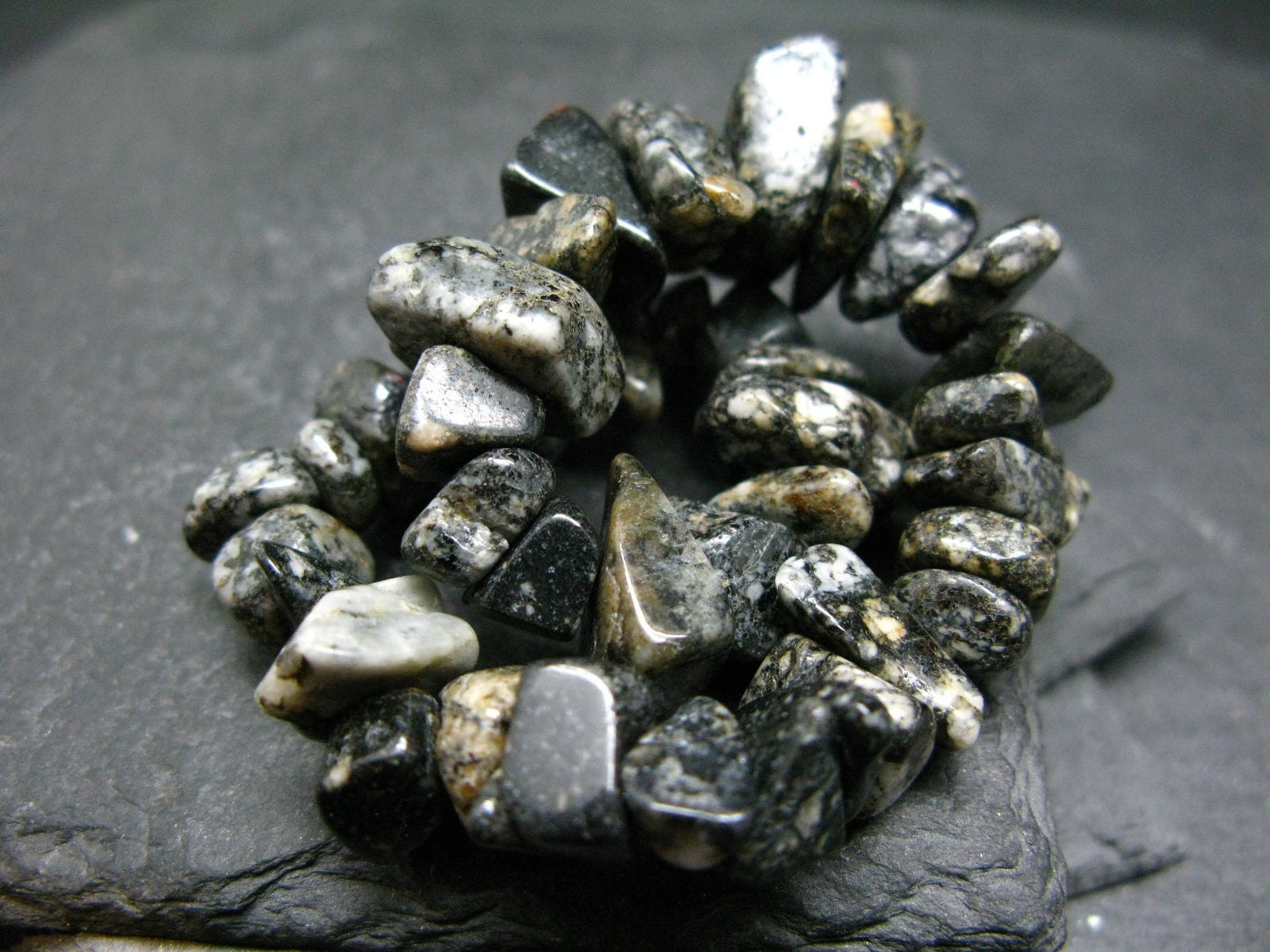 Impactite Genuine Bracelet ~ 7 Inches ~ 10mm Tumbled Beads