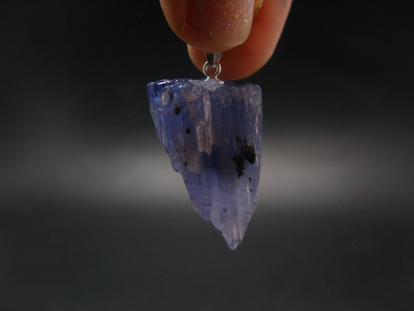 Tanzanite Pendant In Sterling Silver From Tanzania - 1.4" - 11.12 Grams