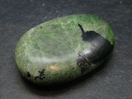 Chrome Diopside Tumbled Stone From Russia - 46.0 Grams - 1.9"