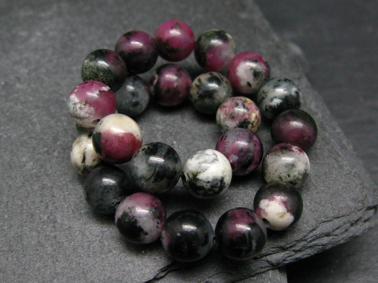 Eudyalite Eudialyte & Aegerine Genuine Bracelet ~ 7 Inches ~ 8mm Round Beads