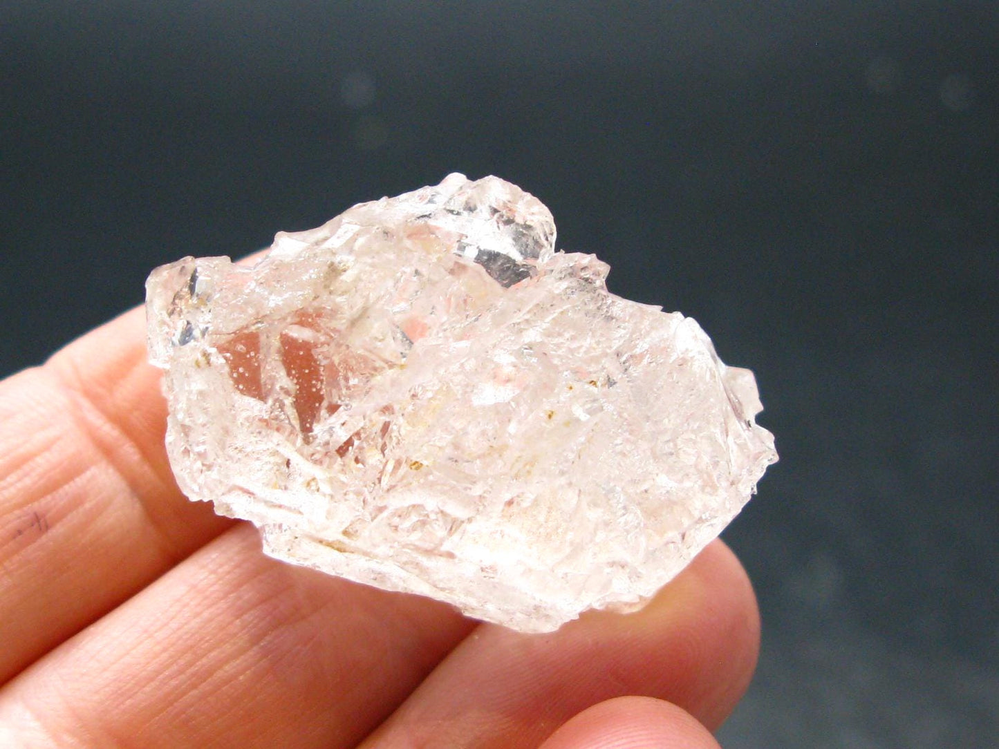 Fantastic Etched Gemmy Raw Clear Goshenite Beryl Crystal From Brazil - 1.3" - 12.74 Grams