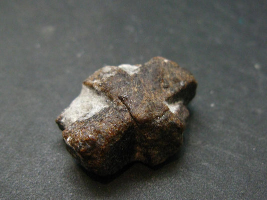 A Perfect Staurolite Crystal on Matrix from Russia - 0.9" - 7.35 Grams