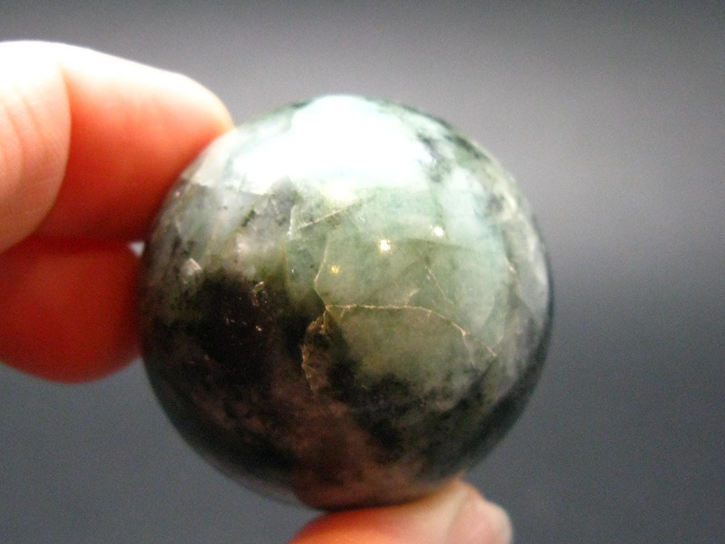 Emerald Sphere Ball From Brazil - 1.4" - 64.84 Grams