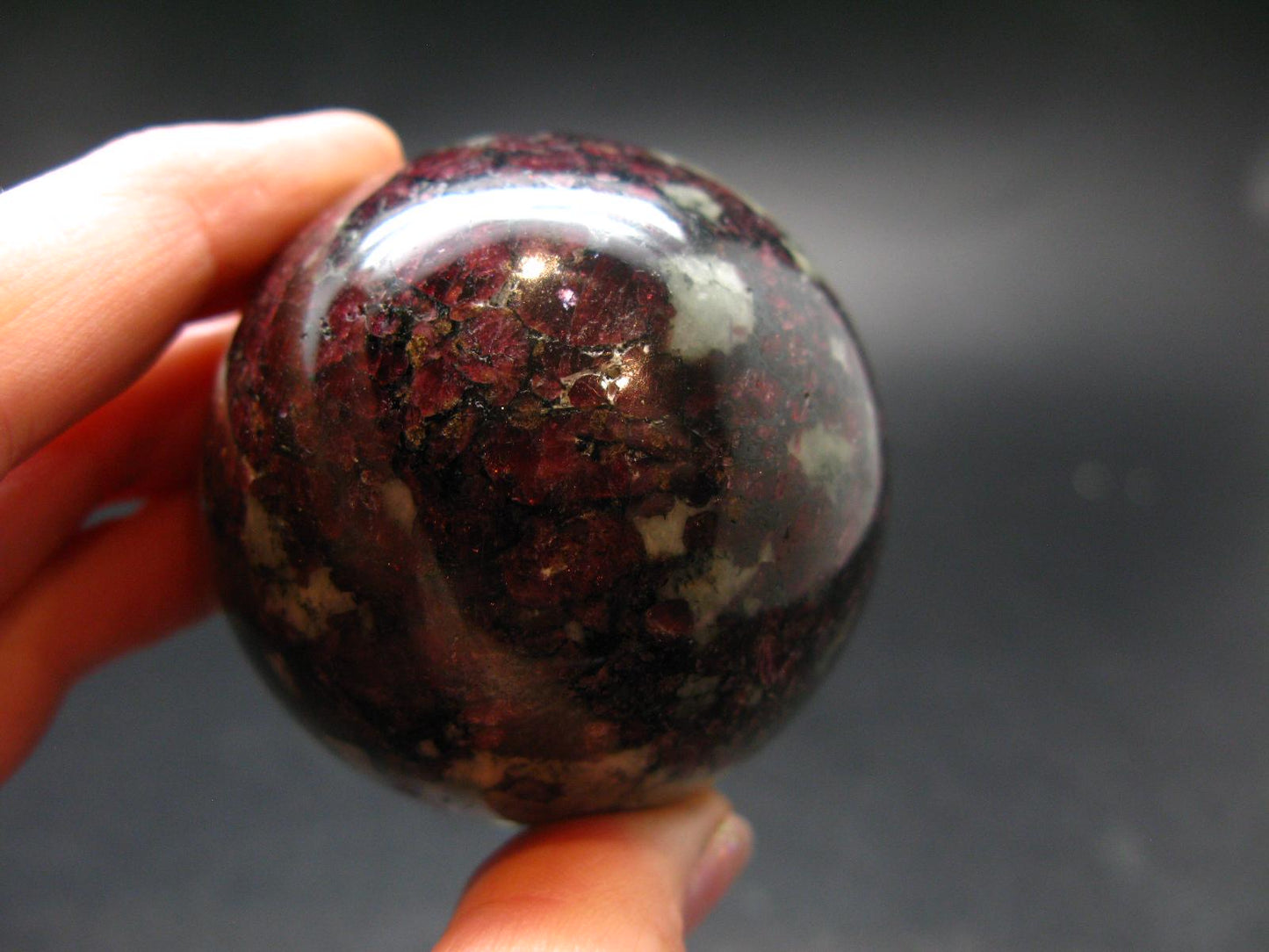 Rare Eudialyte Sphere Ball From Russia - 1.9" - 188.42 Grams