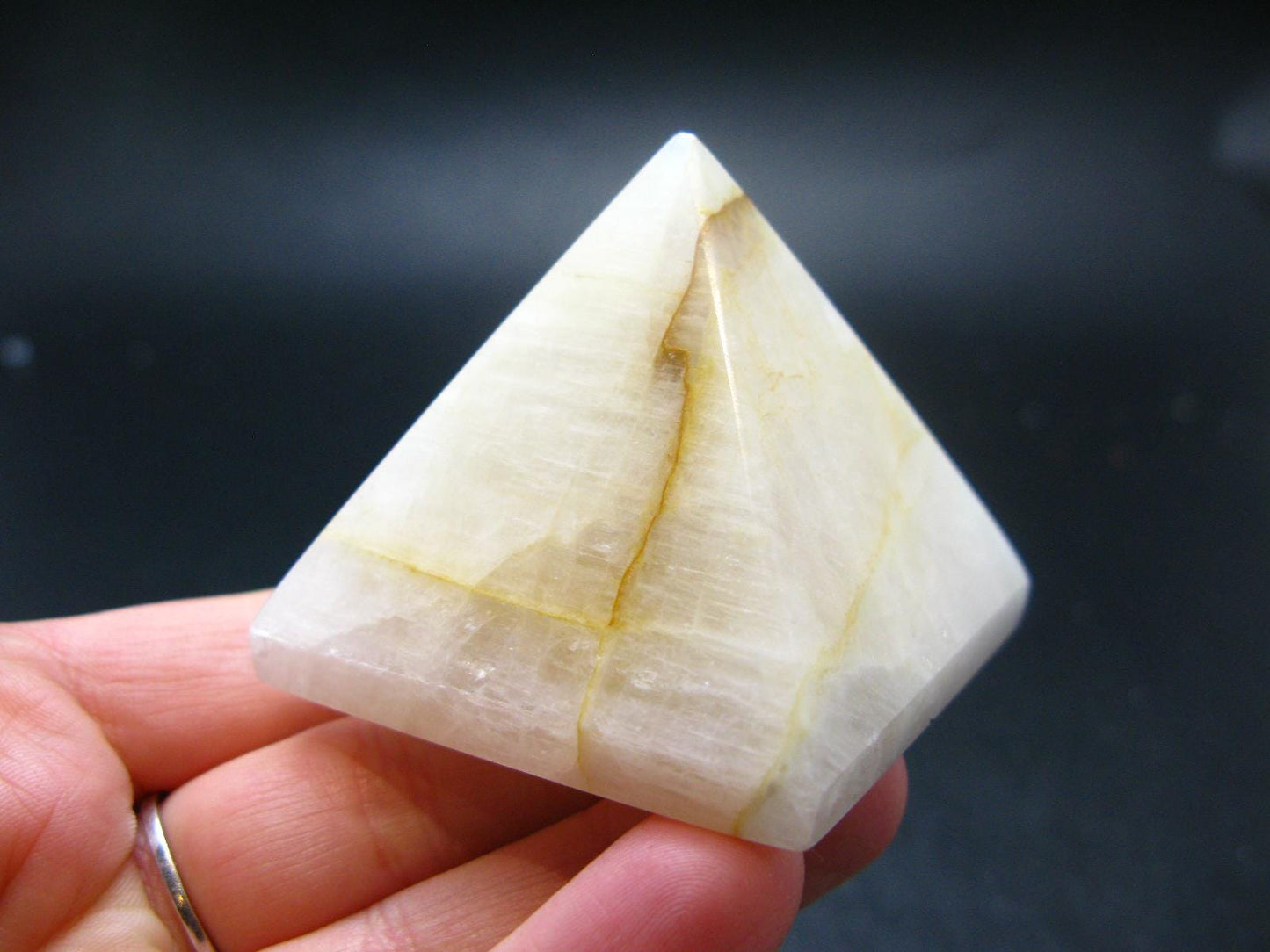 Rare Cryolite Pyramid From Greenland - 1.9" - 130.60 Grams