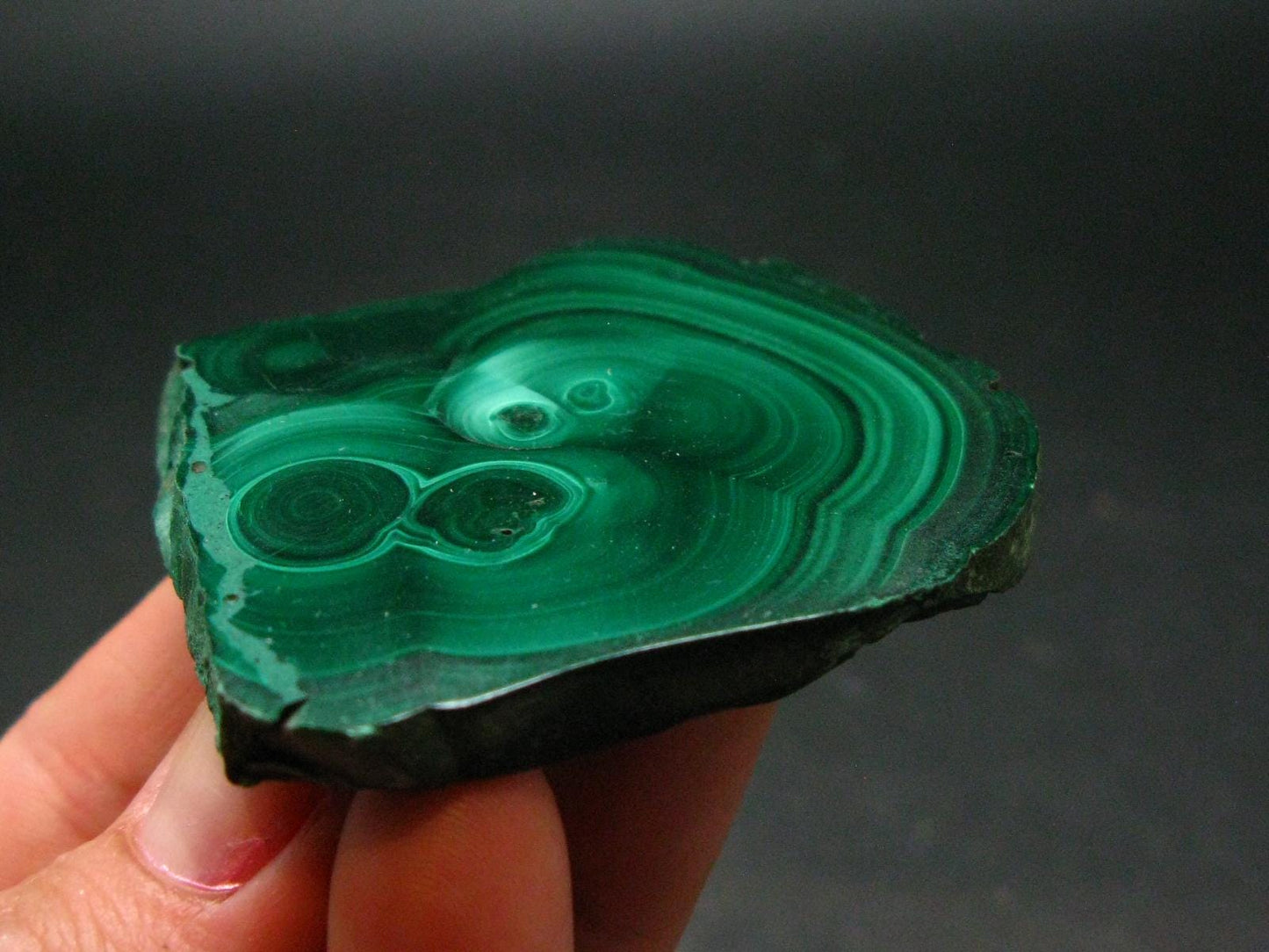 Malachite Stalactite Slice From Congo - 1.9" - 46.46 Grams
