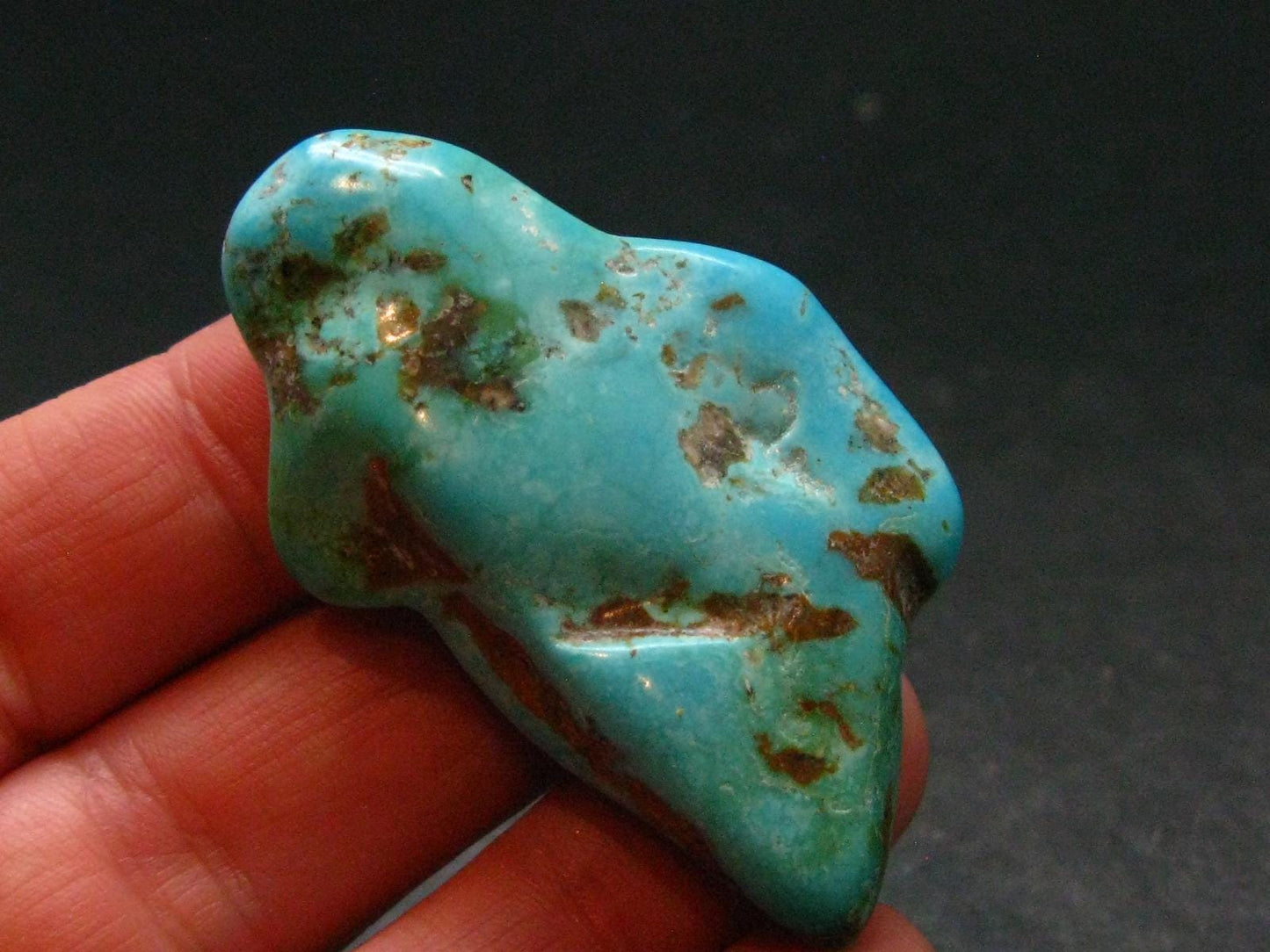 Genuine Polished Turquoise from Arizona, USA - 1.9" - 12.76 Grams