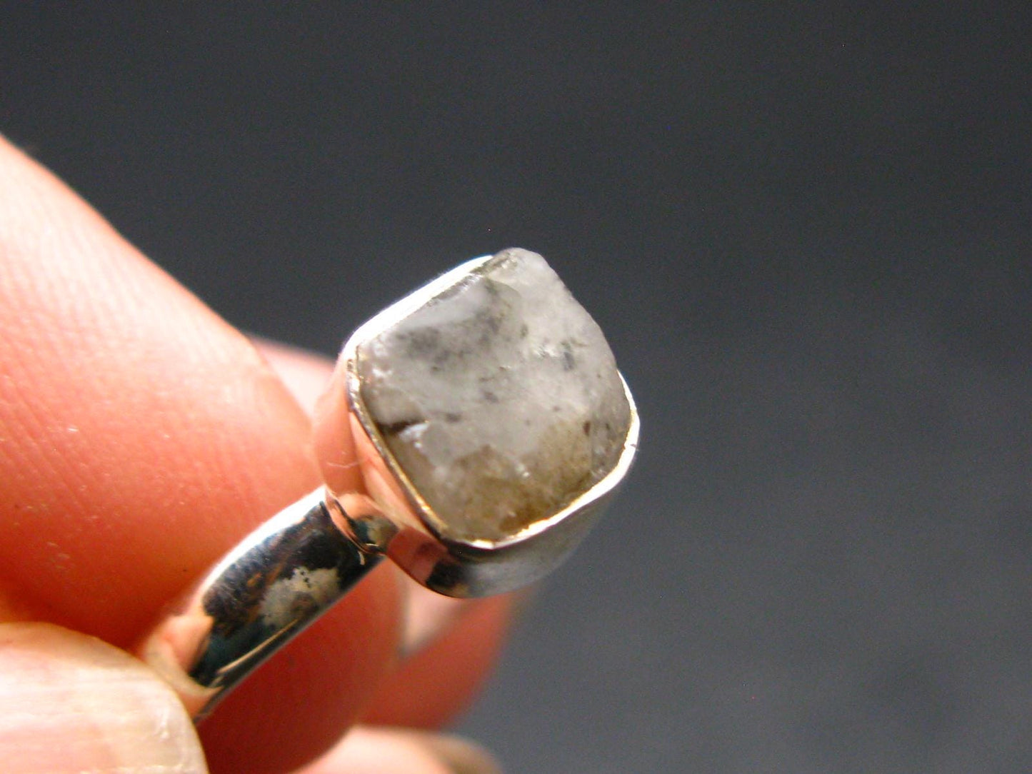 10.0 Carat Phenakite Phenacite Sterling Silver Size 7 Ring from Brazil