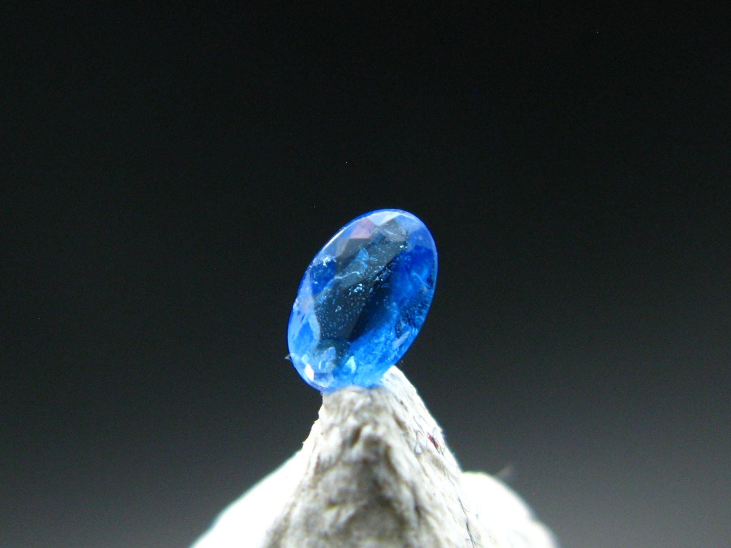 Rare Lazulite Cut Stone from Canada - 0.11 Carats - 4x2mm